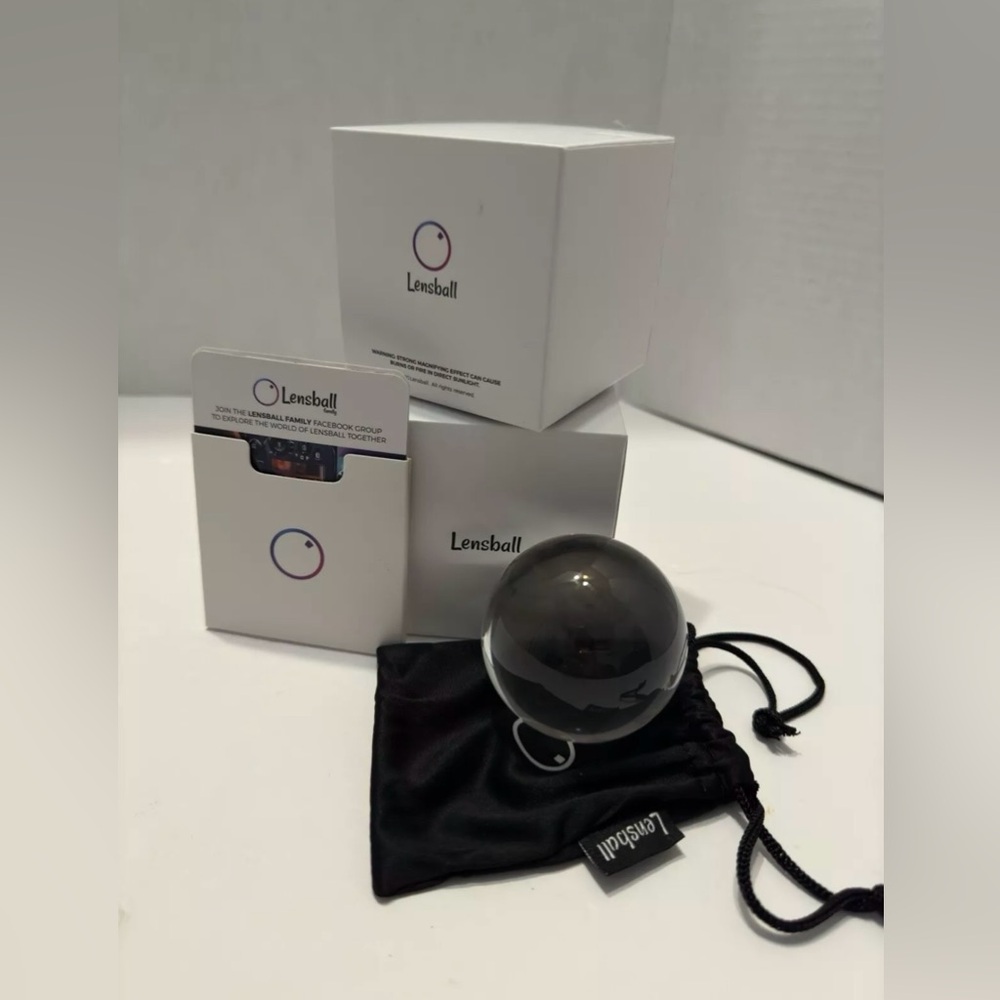 Lensball 60mm Photography Crystal Ball Sphere Decoration Lens Photo Prop Clear